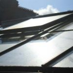 cleaning glass or polycarbonate roof
