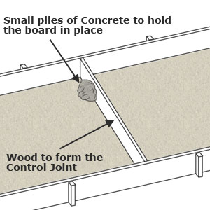 driveway control joint