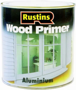 a tin of aluminium wood primer