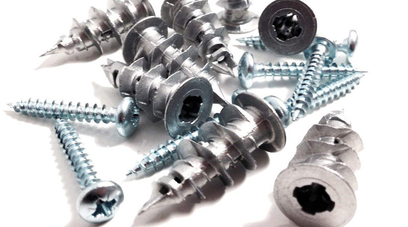 Metal Plasterboard Fixing Self Drill Cavity Wall Speed Anchors with Screws 